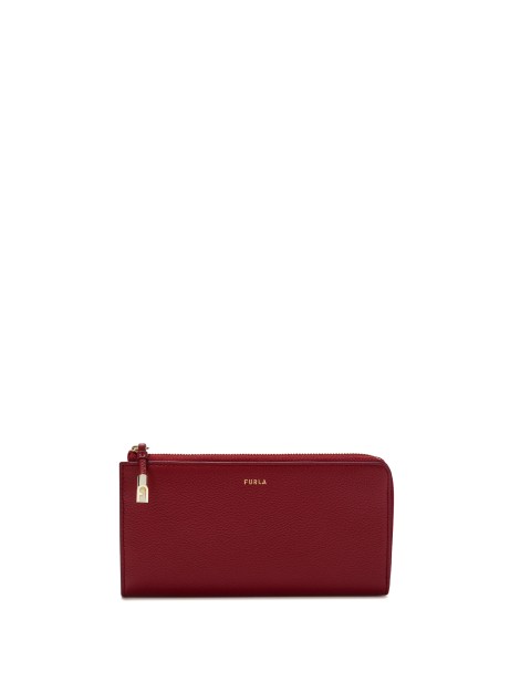 Zip Around Wallet Chianti Leather