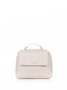 Sveva S shoulder bag in ivory leather with shoulder strap