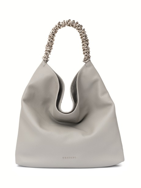 Todo Sense Hammered Leather Shoulder Bag