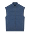 Gilet uomo bluette con zip