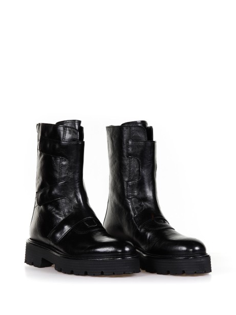 Leather Biker with zip 2