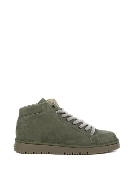 Men's P13 Green Sheepskin Lined Ankle Boot