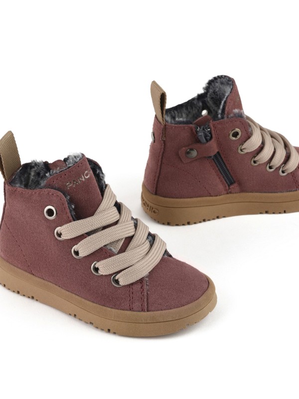 Polacchino P01 bambino rosa in suede