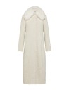 Long Coat with Cashmere Goat Collar