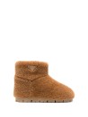 Caramel Sheepskin Ankle Boot with Logo