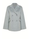 Double Breasted Grey Coat Women