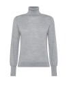 Grey Merino Wool Turtleneck