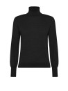 Black Turtleneck in Merino Wool