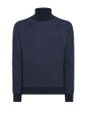 Navy Blue English Rib Turtleneck