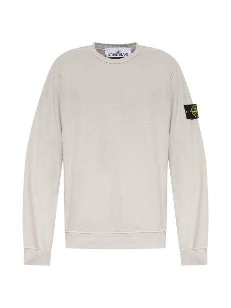 Crewneck Sweatshirt Light Grey With Logo