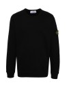 Black Crewneck Sweatshirt with Logo