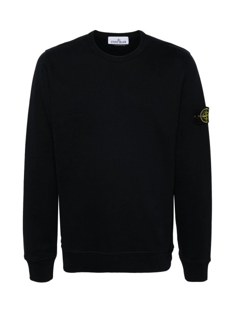 Blue Crewneck Sweatshirt with Logo