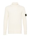 White Turtleneck with Logo