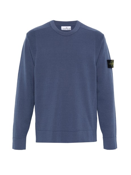 Maglia girocollo avio con logo Maglia girocollo avio con logo