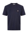 T-shirt blu con logo