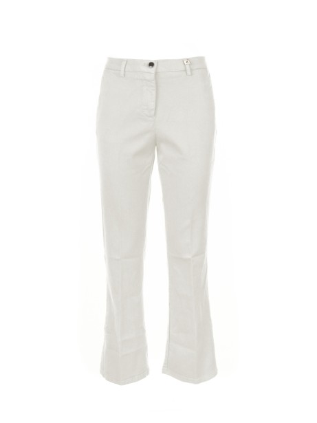 Women's White Flared Trousers