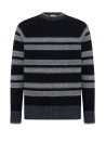 Blue Striped Crewneck Sweater