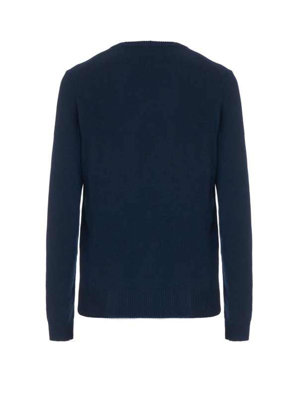 Maglia girocollo blu