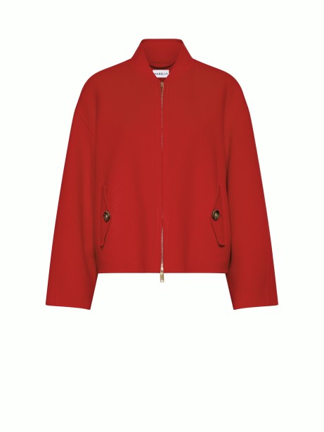 Red Jacket with Collar and Zip