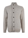 Men's Patch Zip Up Sweater