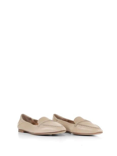 Ava loafer in nappa leather with fringes