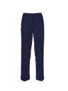 Pantalone a vita alta blu donna