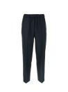 Women's blue high-waisted trousers