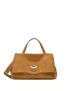 Borsa Postina James in suede con tracolla