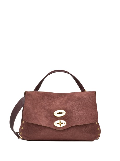 Borsa Postina James in suede con tracolla