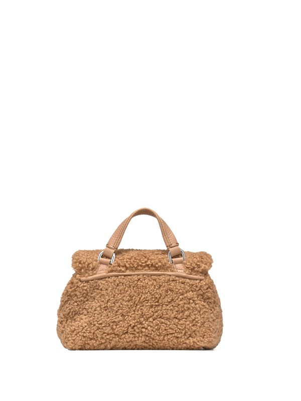 Dolly Baby Brown Teddy Postina Bag with Shoulder Strap