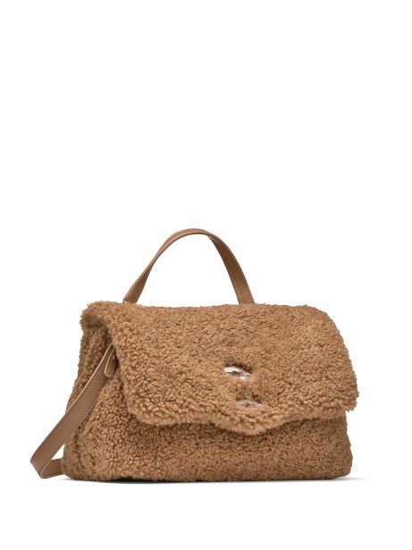 Dolly S Brown Teddy Postina Bag with Shoulder Strap 2