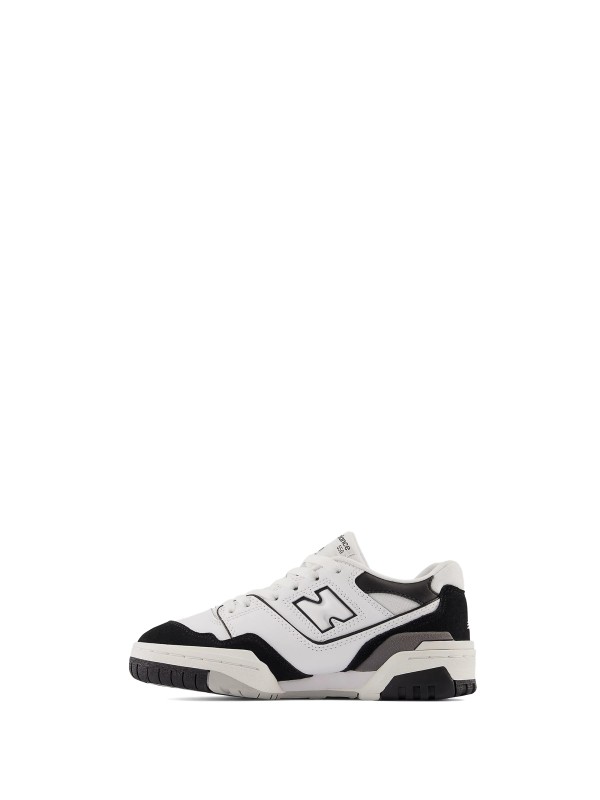 550 white and black junior sneaker