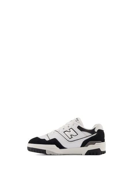 550 white and black junior sneaker