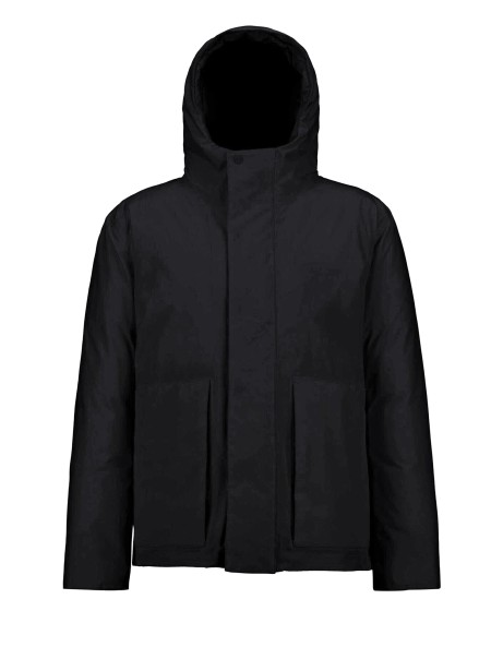 Parka uomo nero con cappuccio