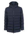 Men's Down Jacket Blue with Padded Design