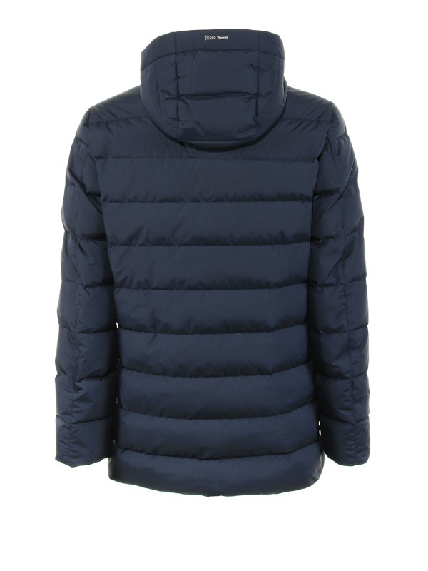 Piumino uomo blu con design imbottito