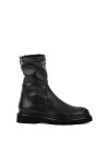 Black ankle boot in stretch nappa