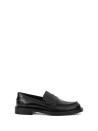 Black leather moccasin