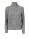 Grey Turtleneck Sweater