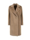 Studio Cappotto lungo cammello donna