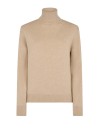 Beige Wool Turtleneck