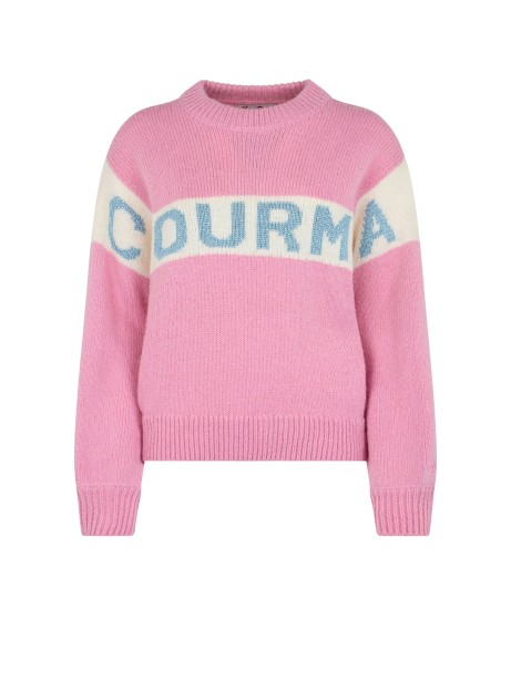 Maglia girocollo rosa "Courmayeur"