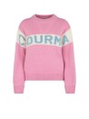 Maglia girocollo rosa "Courmayeur"