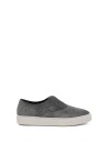 Grey Suede Slip-On Sneaker