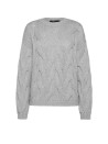 Light Grey Alpaca Crewneck Sweater