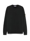 Black Crewneck Sweatshirt with Logo