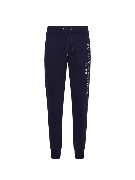 Pantalone della tuta blu con logo Pantalone della tuta blu con logo