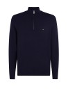 Dolcevita blu navy con mini logo