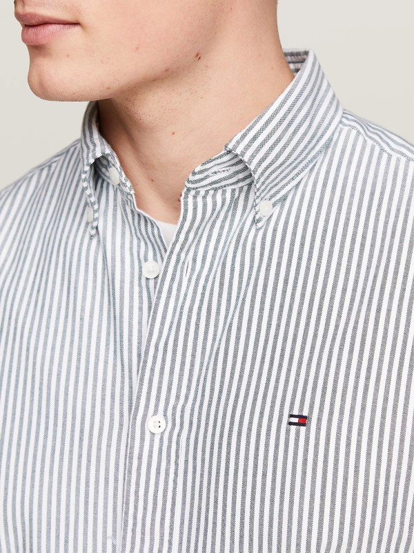 Heritage regular fit striped Oxford shirt