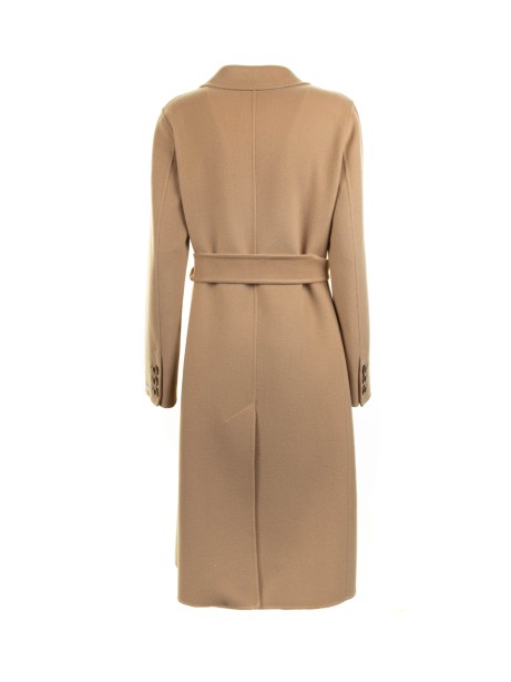 Women's Camel Coat with Belt 2